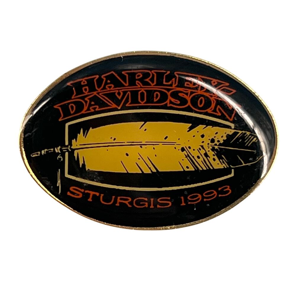 90s Harley Davidson Sturgis 1993 lapel pin 1990s vintage